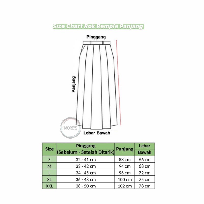 Seragam Rok Remple/Rempel Panjang Abu SMA Bahan Famatex