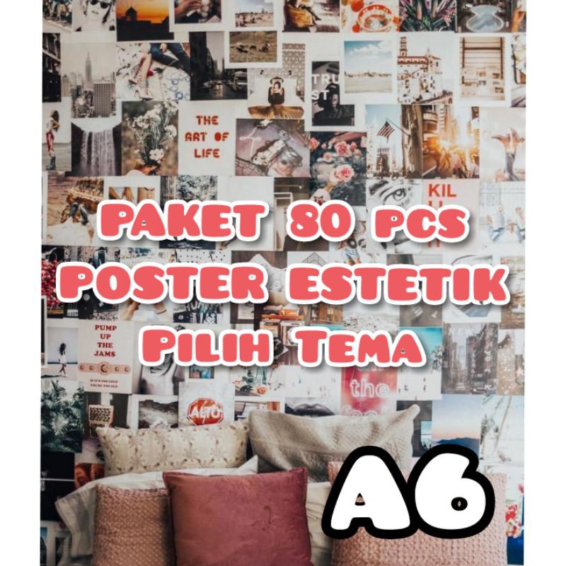 

Poster Estetik A6 Paket Murah Tema Warna Custom