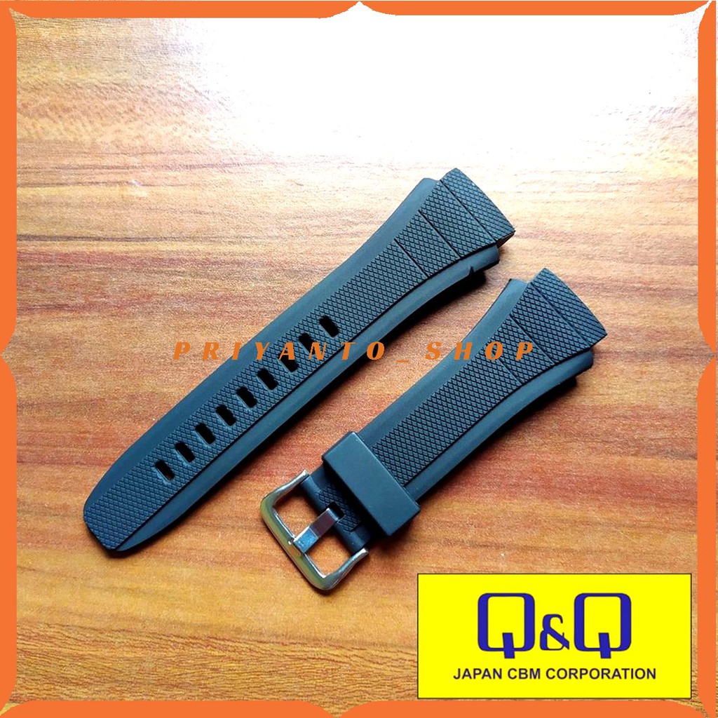 Strap Rubber tali Jam Tangan Sport Q&amp;Q M-145 QnQ M 145 QQ M 145