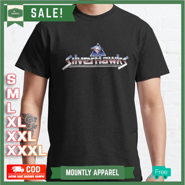 Kaos Baju Silver Hawks Retro Cartoon T-Shirt Premium