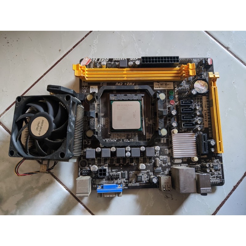 Mobo biostar A58ML2+AMD A6 6400