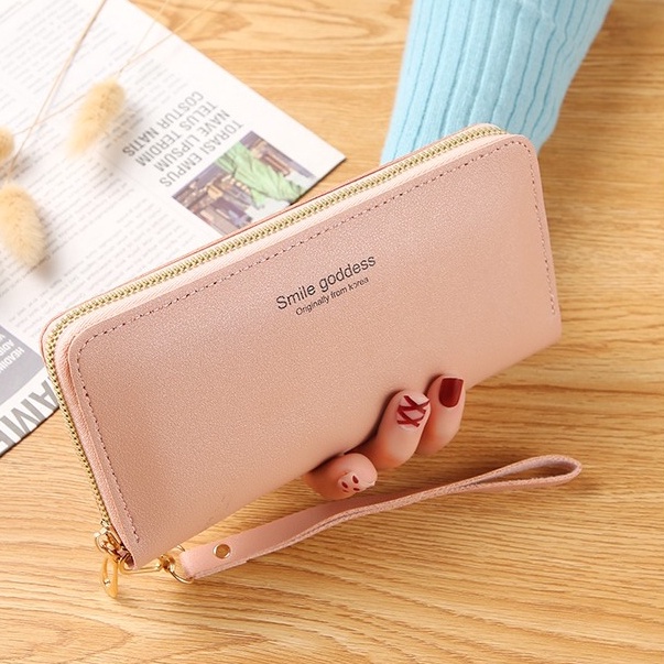 ASIN829 - DOMPET PANJANG C079-59 DOMPET WANITA IMPORT-PINK MUDA