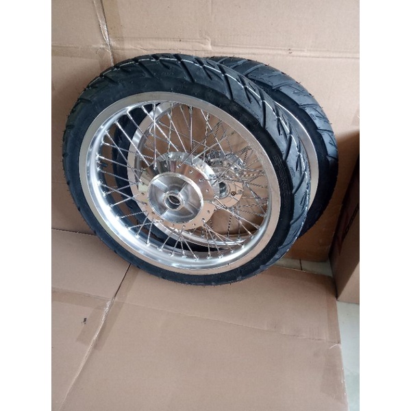 velg paketan vixion old/new tapak lebar 215/185x17 plus ban