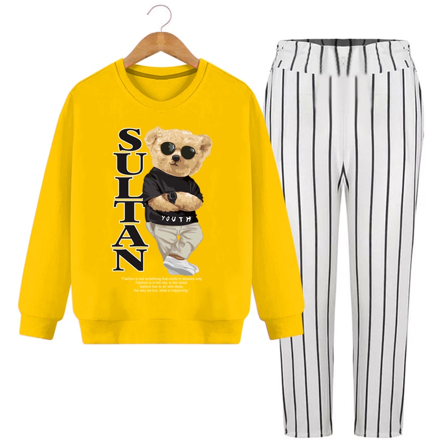 Bess - Setelan Sweater Remaja Murah / Stelan Remaja Wanita - BEAR SULTAN