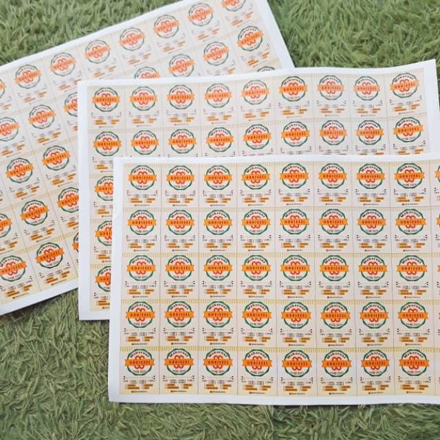 

Cetak Stiker / Print Stiker label Cromo A3+ Tanpa cutting