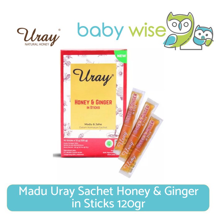 

Madu Uray Sachet Honey & Ginger in Sticks 120gr