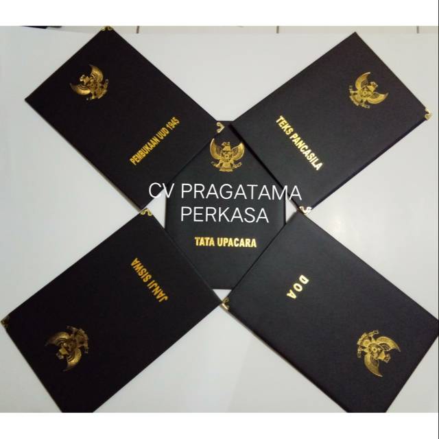 

5 Map Upacara "Press Embos Tinta Emas