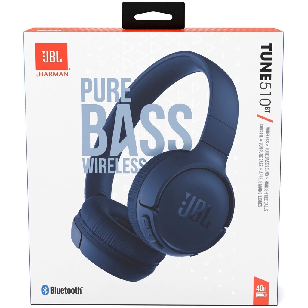 JBL Tune 510 BT 510BT Wireless On-Ear Headphones Headset Tune510BT