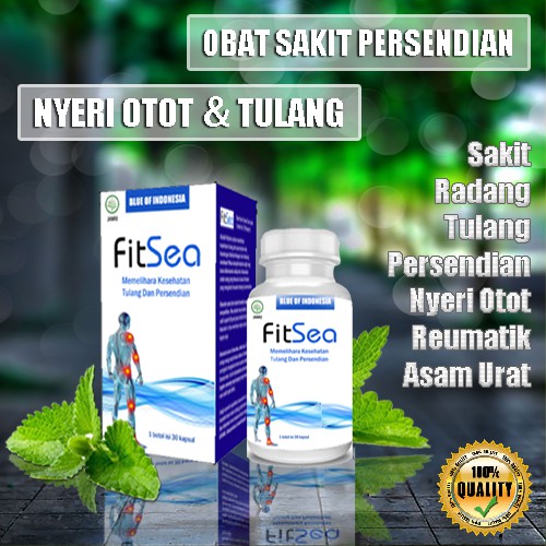 FIT SEA Kapsul Herbal Alami Mengobati Sakit Pinggang, Nyeri Otot Dan Sendi, Asam Urat Pegal Linu