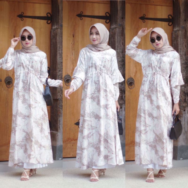 Home dress Maxmara Flower | Maxidress Maxmara | Maxidress Murah | Maxidress Wanita