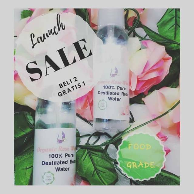 Air mawar murni Hydrosol toner destilasi