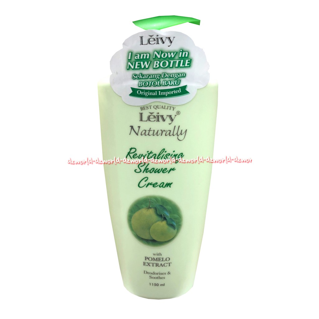 Leivy Naturally Revitalising Shower Cream Papaya Pamelo 1150ml Sabun Pamelo Extract Sabun Cair