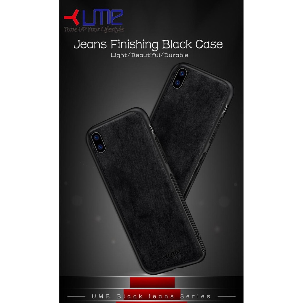 Softcase case ume bahan jeans winter series black for huawei honor 9i