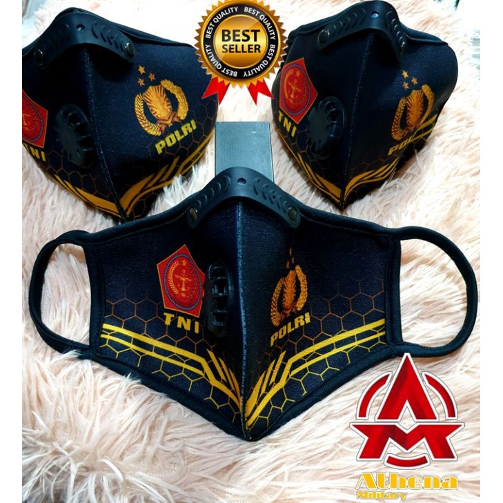 MASKER TNI POLRI MOTIF CORAK PRINTING