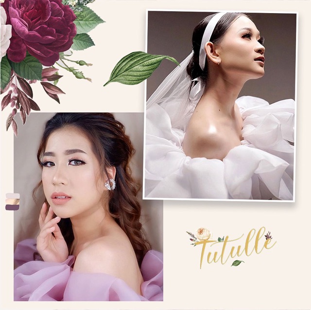 𝙏𝙪𝙩𝙪𝙡𝙡𝙚 Ruffle Makeup Basic / Polos Silk Organza / Ruffle MUA / Ruffle Organza / Kimono Makeup