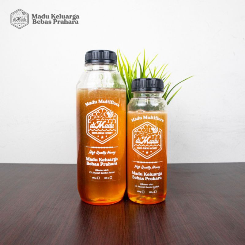 

MADU ASLI MULTIFLORA dimadu ukuran 300gr