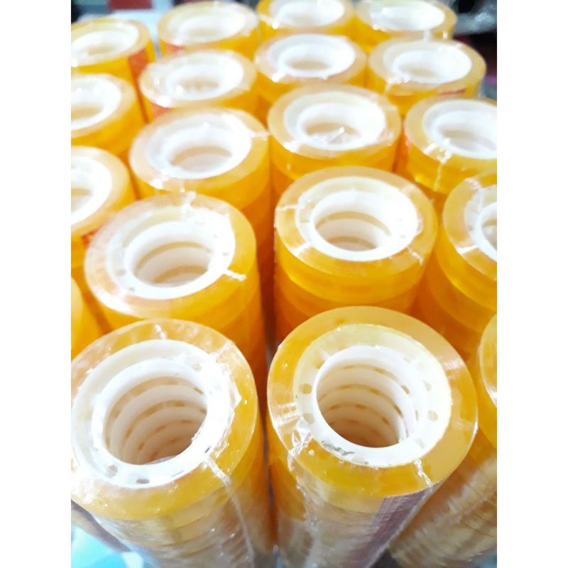 

Bazic Isolasi kecil Bening 1/2 x 25 yards / Isolasi Bening / Selotip / Cellotape / Solasi Kado / Lakban