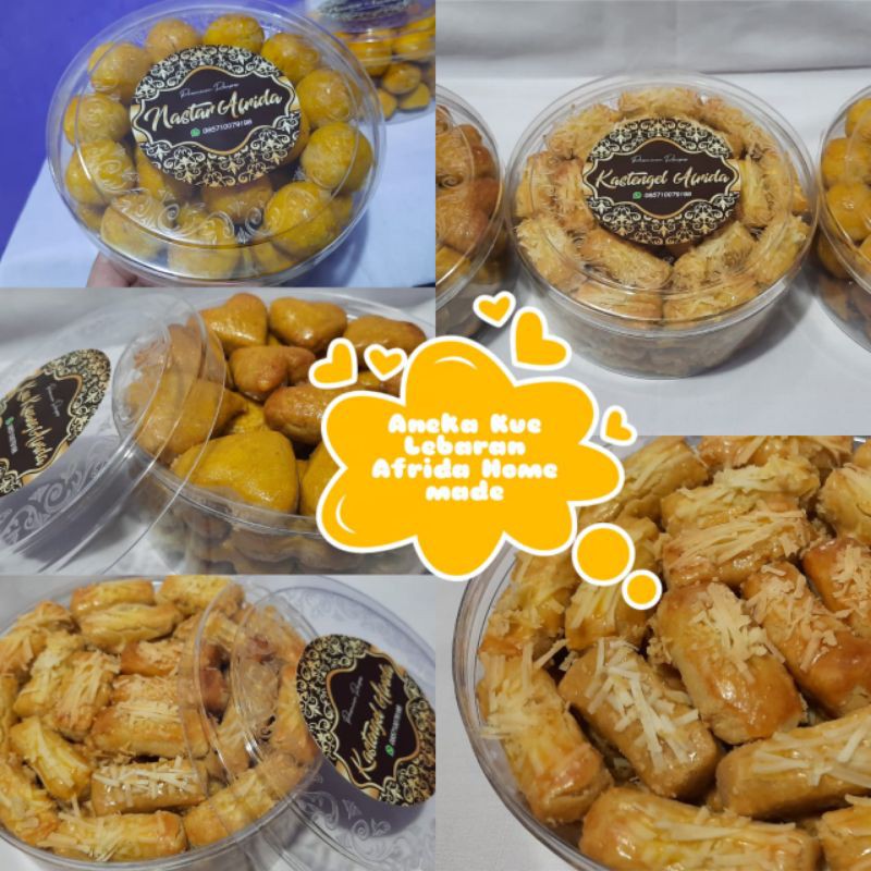 

Kue Lebaran 1 Set Putri Salju , Kue Kering Afrida , Nastar Kastengel , Kue Kacang