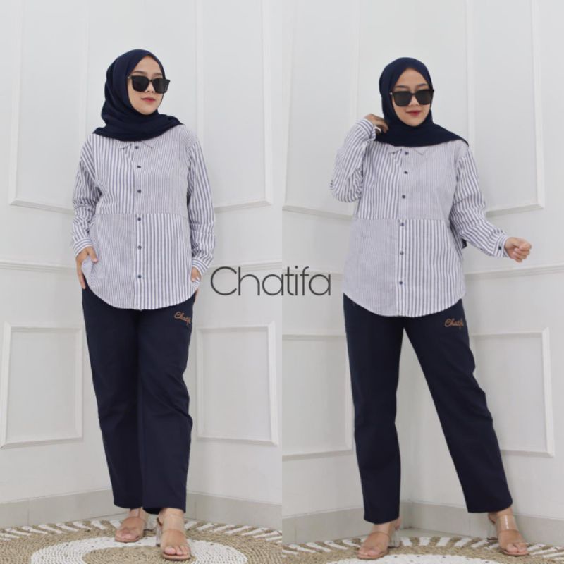 Set kemeja by chatifa original