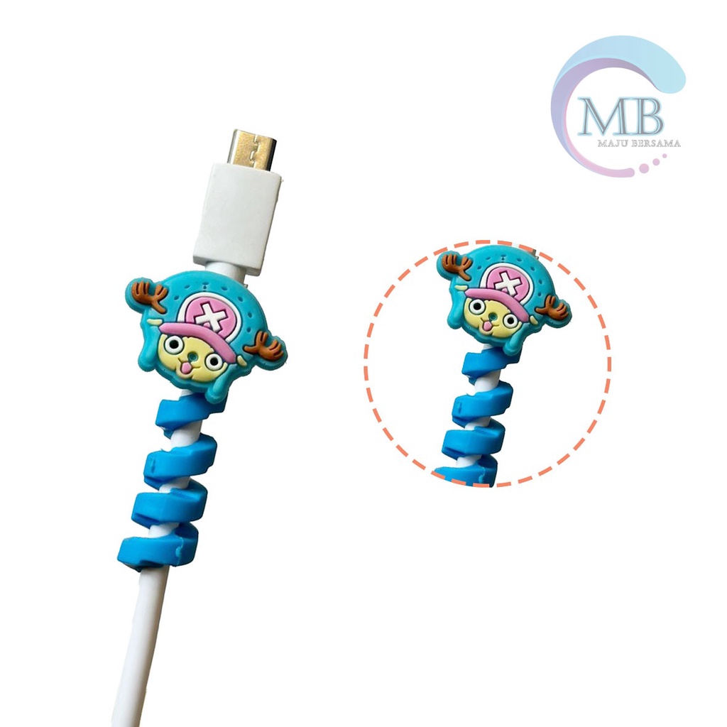 Cable Saver TWIST Cable Protector SPIRAL Pelindung Ujung Kabel karakter android iphone MB3188