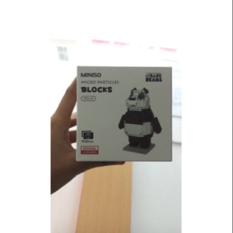 BIG SALE BUILDING BLOCK WE BARE BEARS PANDA &  ICEBEAR MINISO