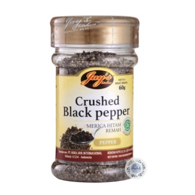 

Jay's Kitchen Crushed Black Pepper / Merica Hitam Remah 55gr