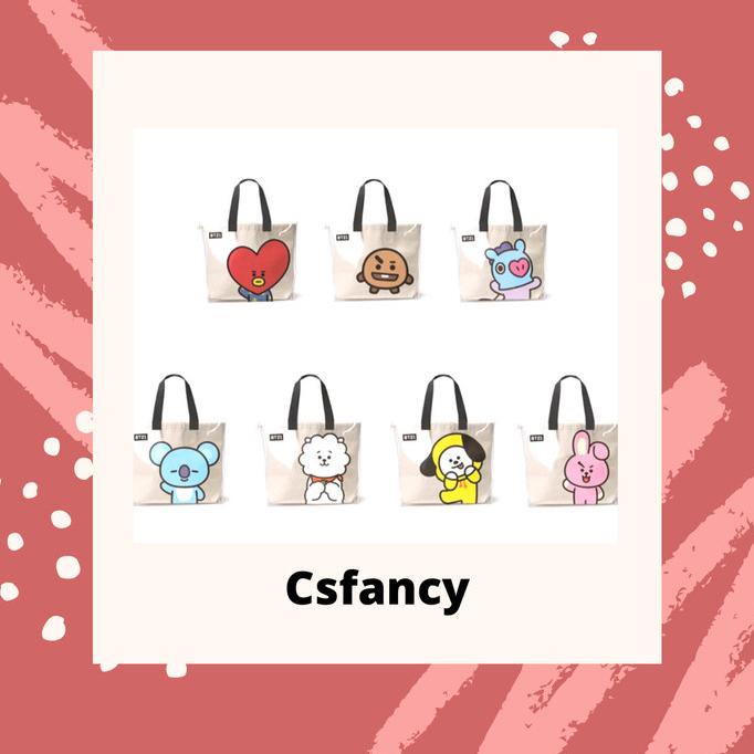 tote bag karakter bt21 pvc termurah tas bangtanboys bts HEMAT