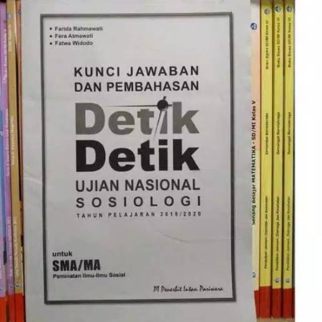 Kunci Jawaban Detik Detik Ujian Nasional Un Sosiologi Untuk Sma Ma T P 2019 2020 Shopee Indonesia