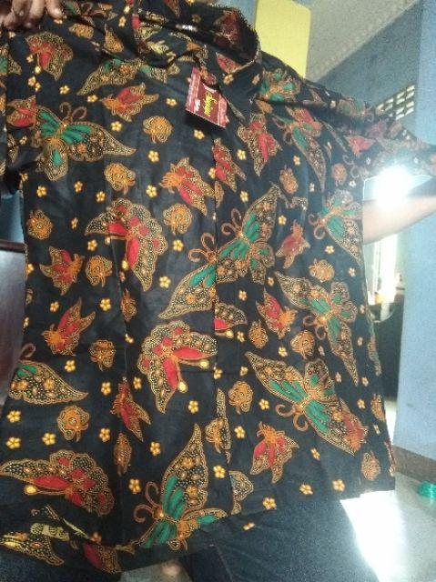 Couple Cape Maxi Kupu Batik Premium Sarimbit Syari Modern Gamis