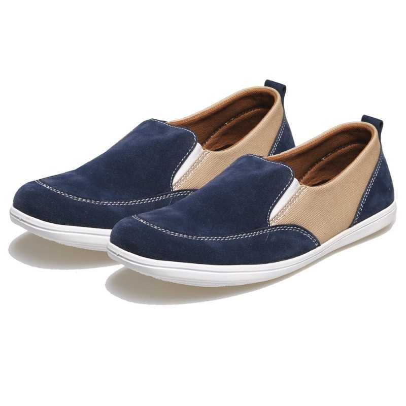 Sepatu Slip On Pria Full Kulit Suede Shoes Kasual Casual Keren Premium Original