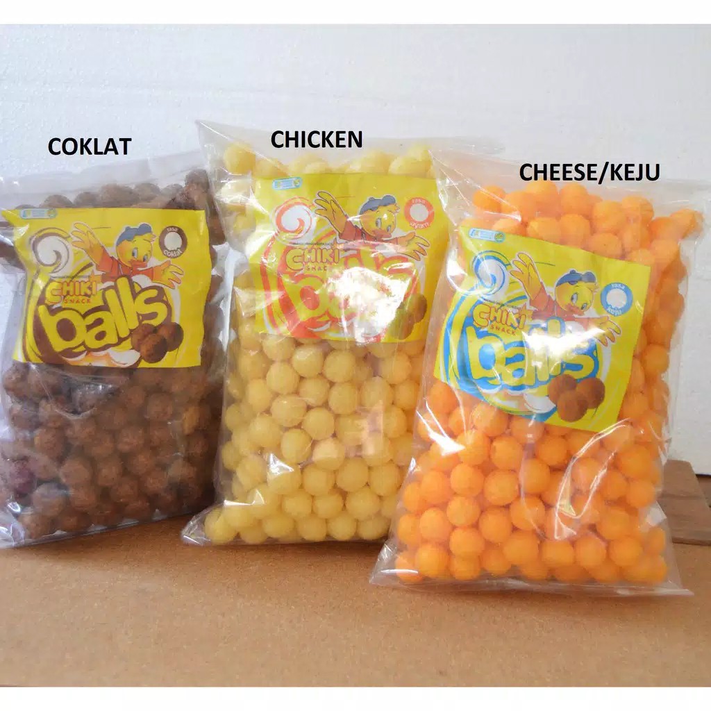 

Chiki Balls Coklat, Ayam, Keju Kiloan Asli 300gr 200gr / Snack Kiloan Chiki Balls Asli 200gr 300gr