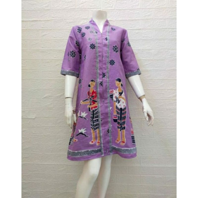 Tunik / Dress Batik karakter Mbok jamu