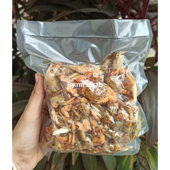 BABY CRAB FROZEN KEMASAN VAKUM 500 GR SIAP GORENG  KEPITING FROZEN CRISPY HALAL NIMAT BERGIZI CRAB KRIPS