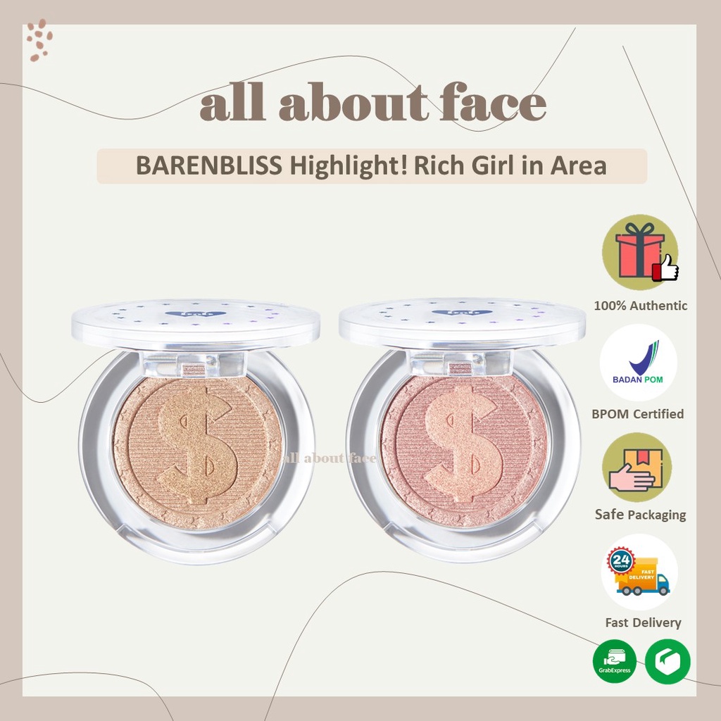 BARENBLISS Highlight! Rich Girl in Area ORIGINAL | Barenbliss Highlighter AllAboutFace