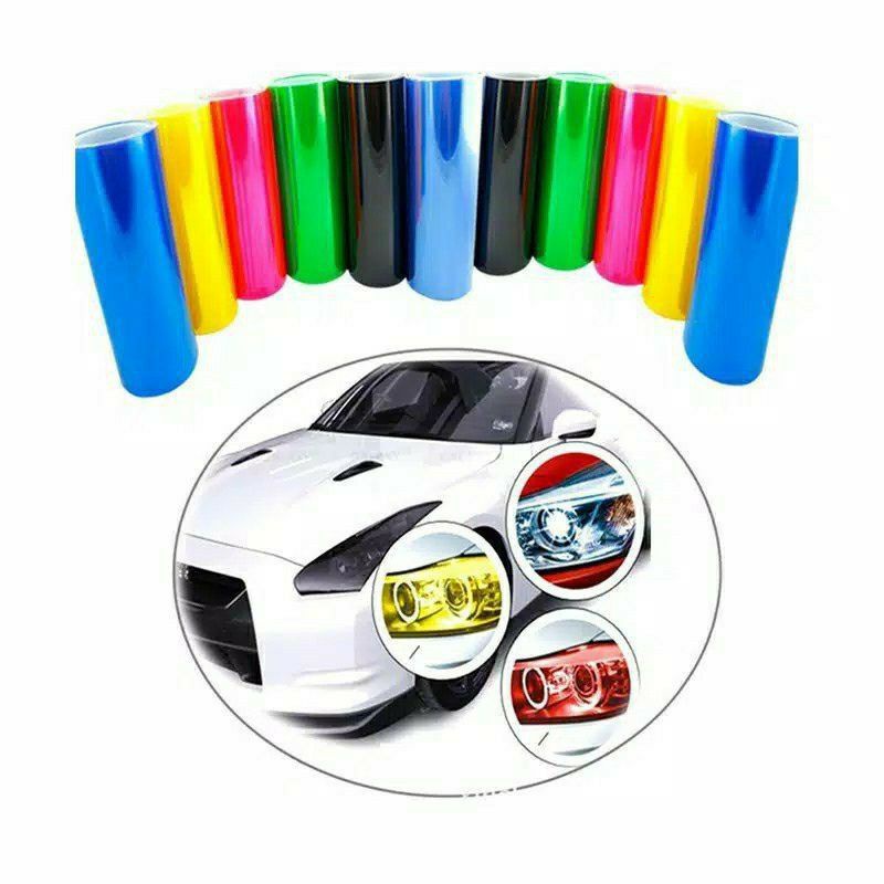 

Sticker Skotlet Lampu Smoke Hybrid Glossy Mobil Motor Mika Lampu Utama Headlamp Sign Stoplamp Sein