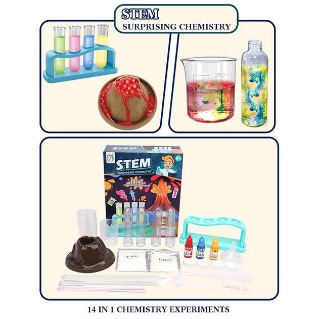 STEM Science Surprising Chemistry Set 14 in 1 - Mainan Edukasi