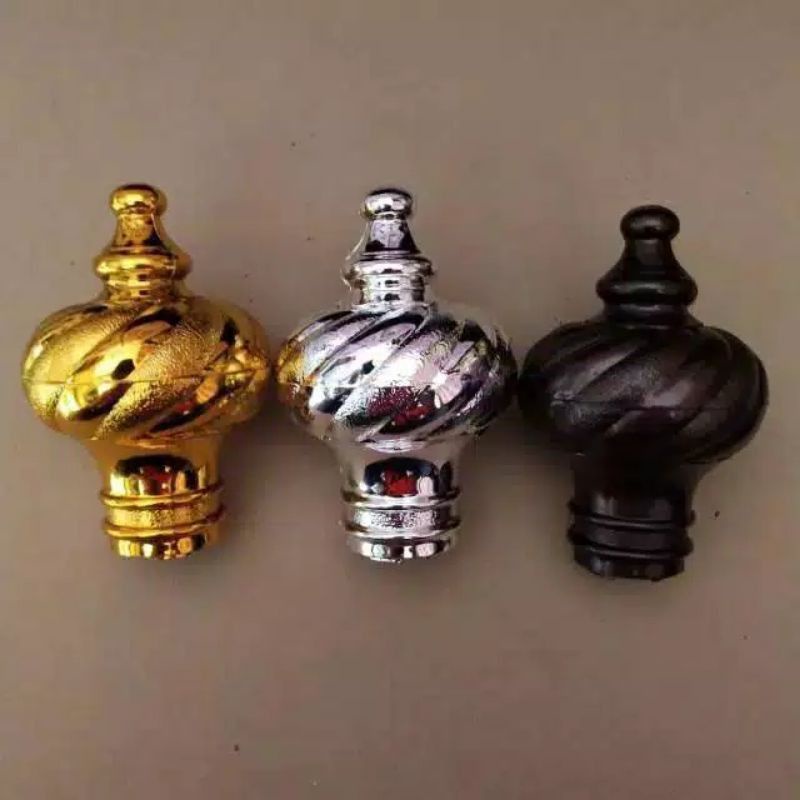 TUTUP PIPA GORDEN / TUTUP BATANG GORDEN / TUTUP TONGKAT GORDEN / MAHKOTA BATANG PIPA GORDEN