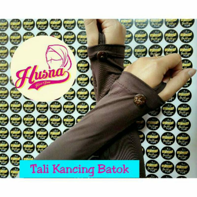 [HUSNA COLLECTION] Handsock Jempol Tali Kancing Batok / Handsock Kancing