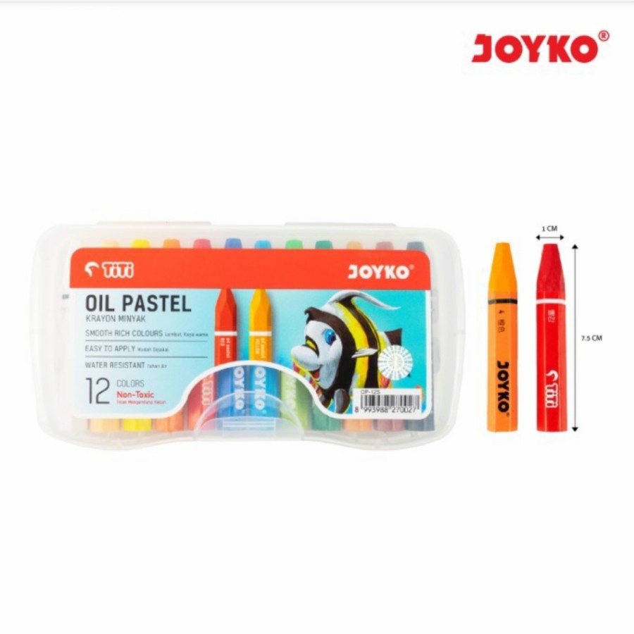 

Krayon | Crayon | Oil Pastel Kelir Joyko OP-12 Warna
