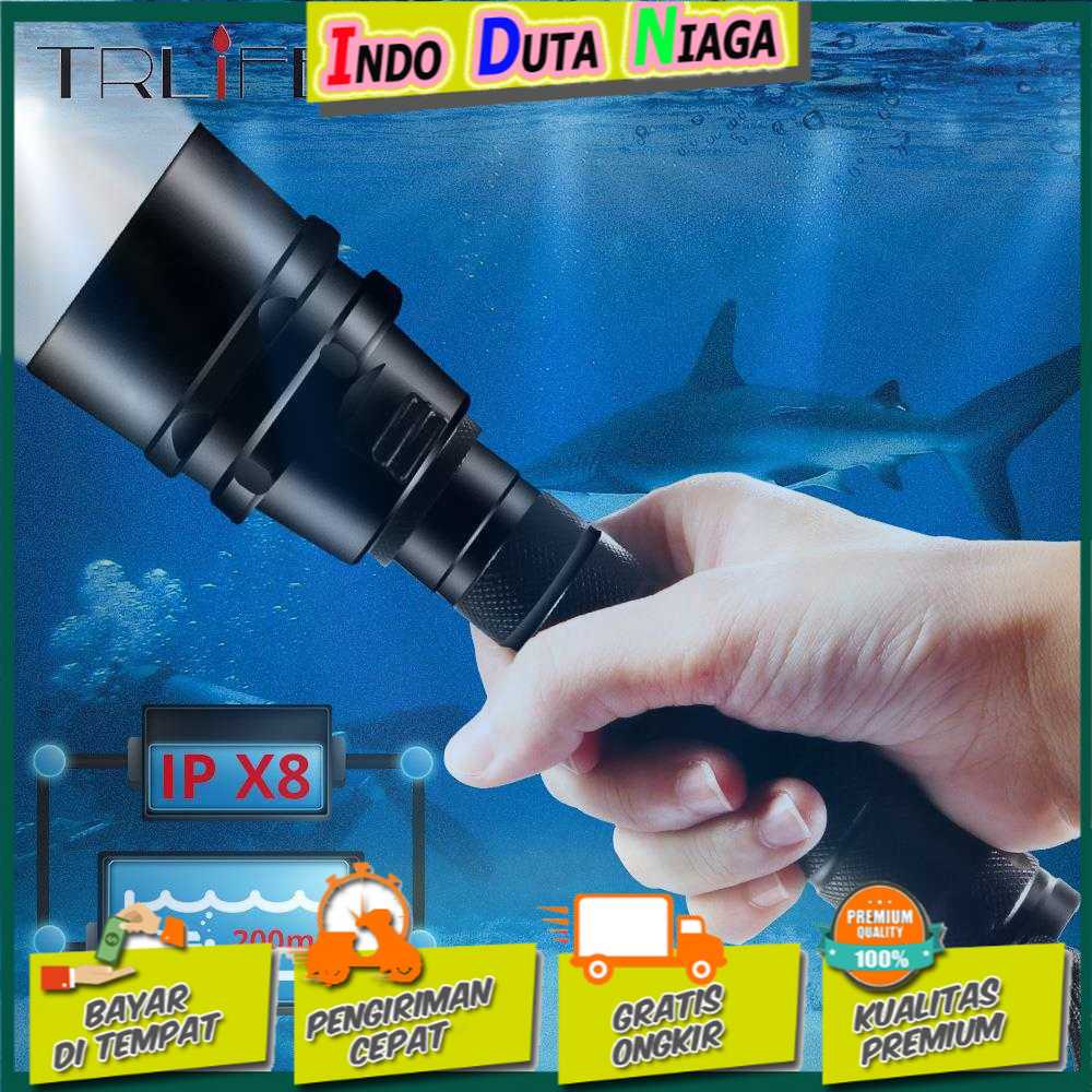 IDN TOOLS - TaffLED Senter LED Scuba Dive Waterproof 200M T6 - TG-S151