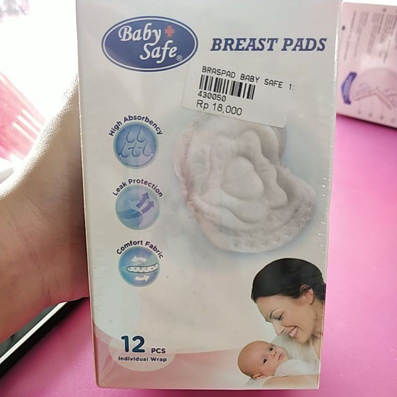 BREAST PAD BABYSAFE 12