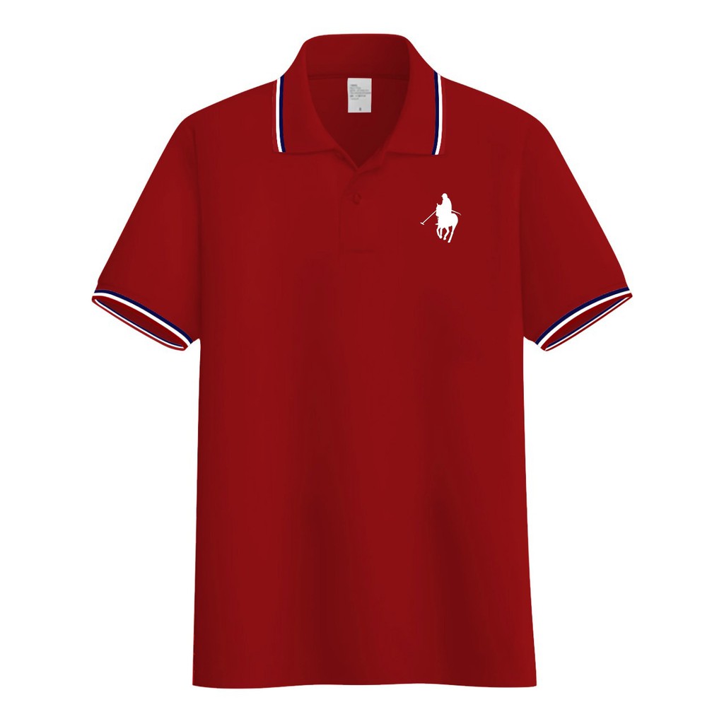 Kaos Pria Kerah Logo Kuda / Kaos Kerah List Pria Wanita Dewasa / Polo Shirt List Kuda / Kaos Polos