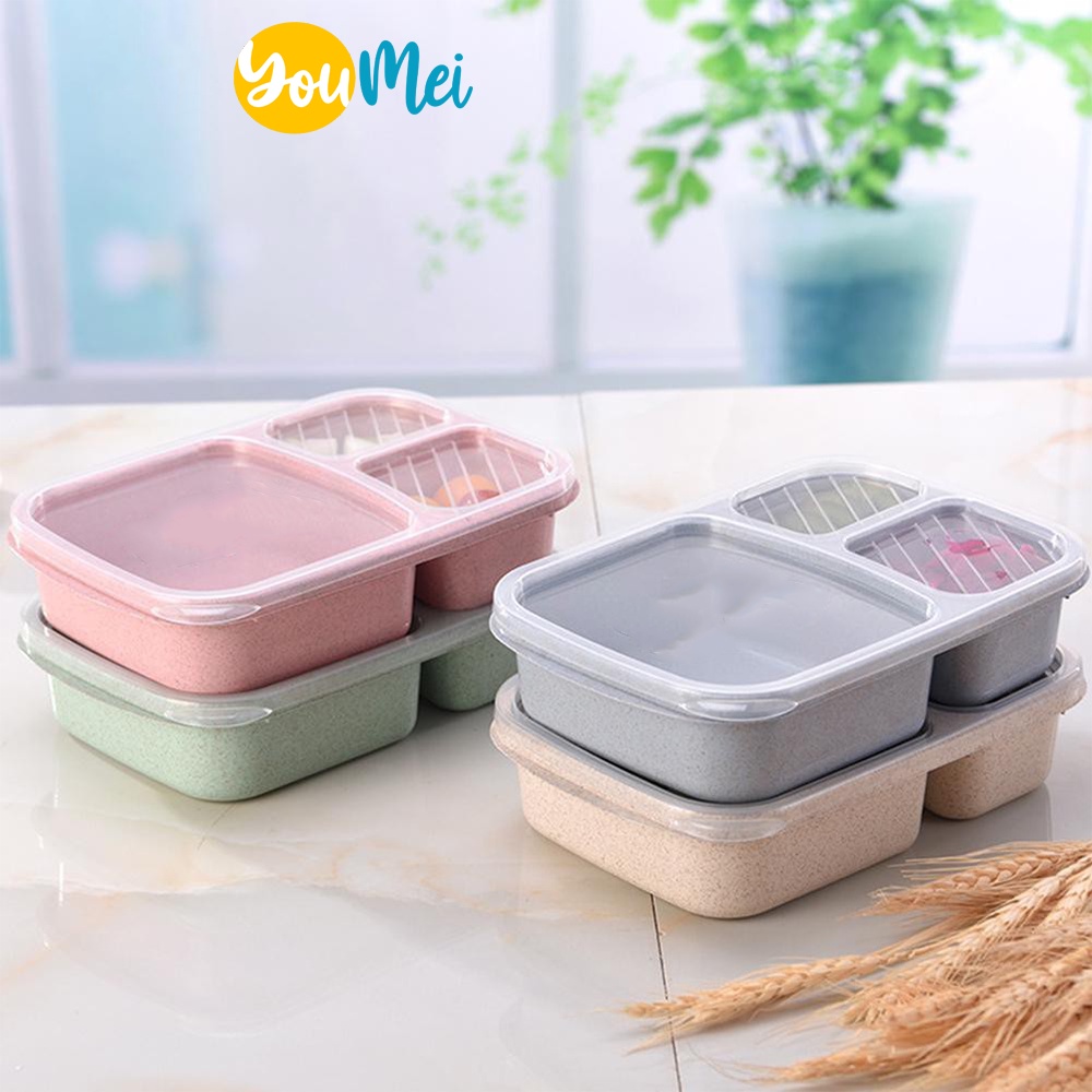 Tempat Makan Kotak Bekal Microwavable Lunch Box Kotak Makan Anak - 1232