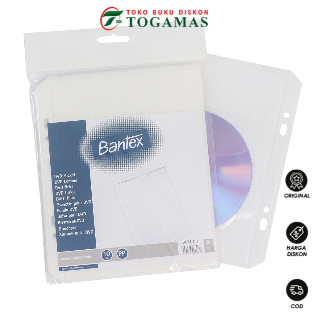 

READY STOCK !! DVD POCKET FOR BINDER @10PCS 8071 08 BANTEX
