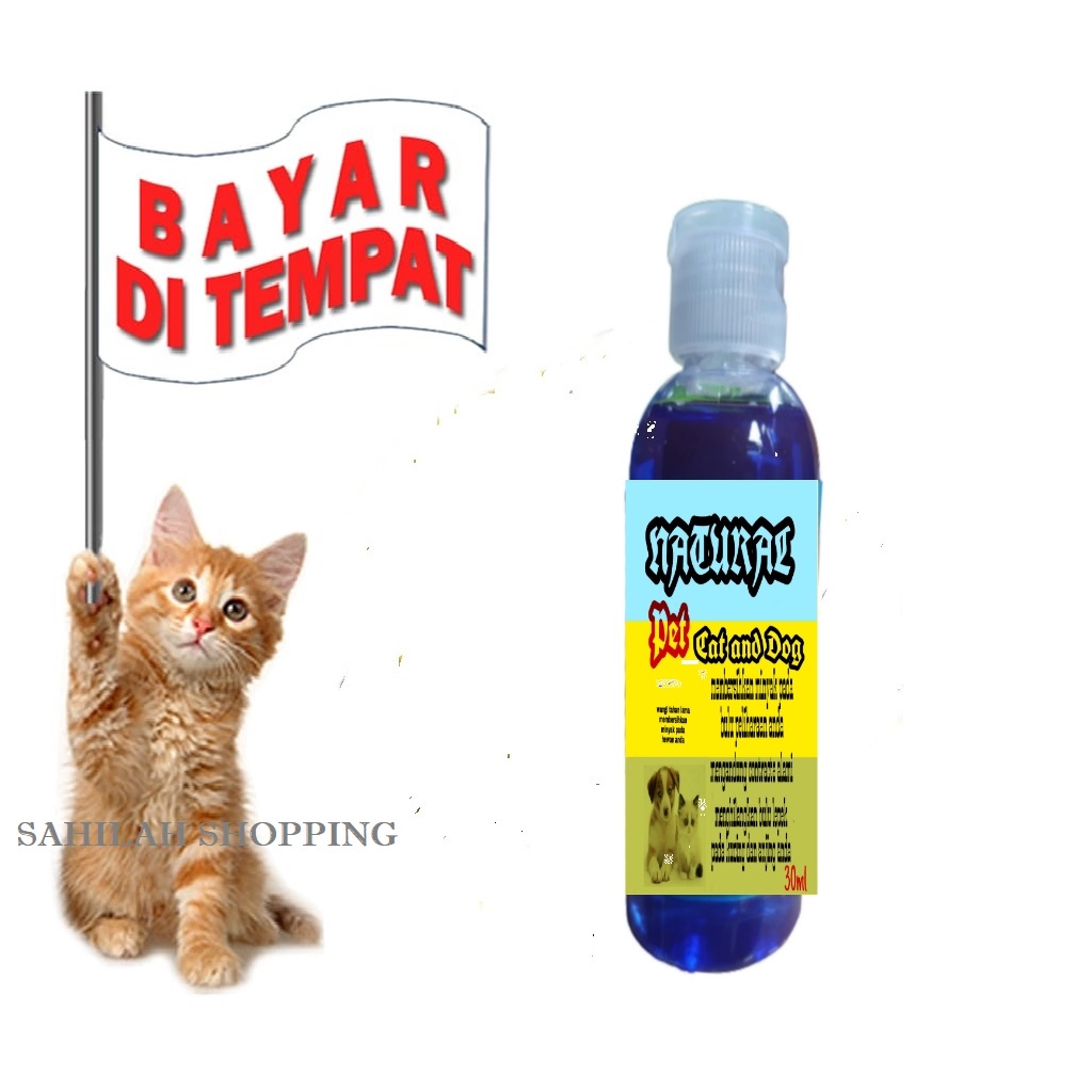 SAMPO KUCING ANJING TERMURAH ANTI KUTU JAMUR DAN BAKTERI NATURAL PET SHAMPO ISI 30 ML