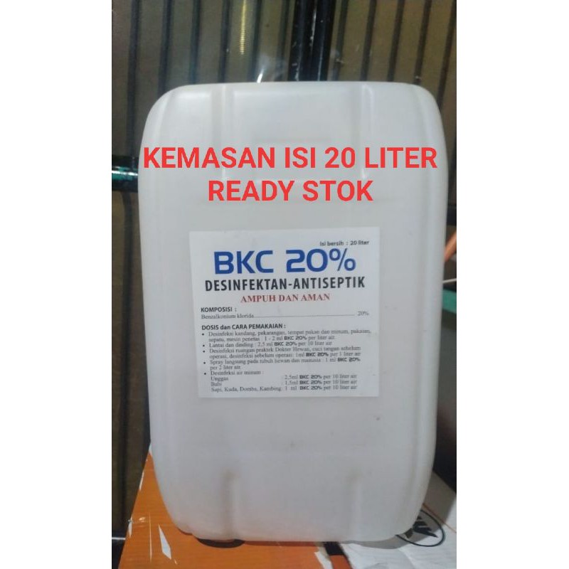 BKC 20% DISINFEKTAN ORIGINAL KEMASAN 20 LITER