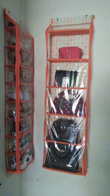 [freeongkir] Rak Jilbab + Rak Tas + Rak Sepatu Gantung 3in1