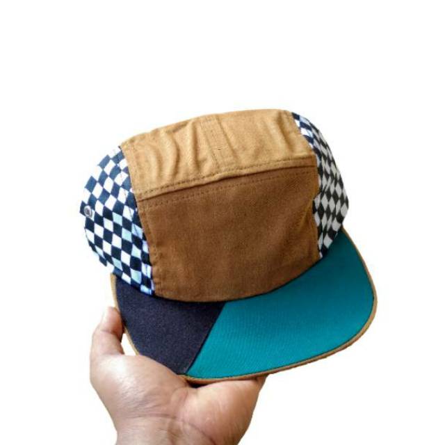5 panel polos//topi polos/topi checkerboard