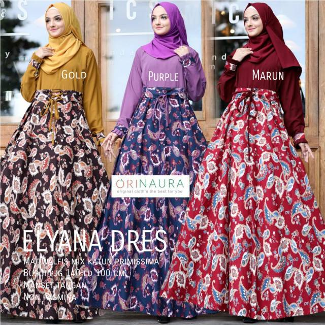 ELYANA DRESS ORI NAURA