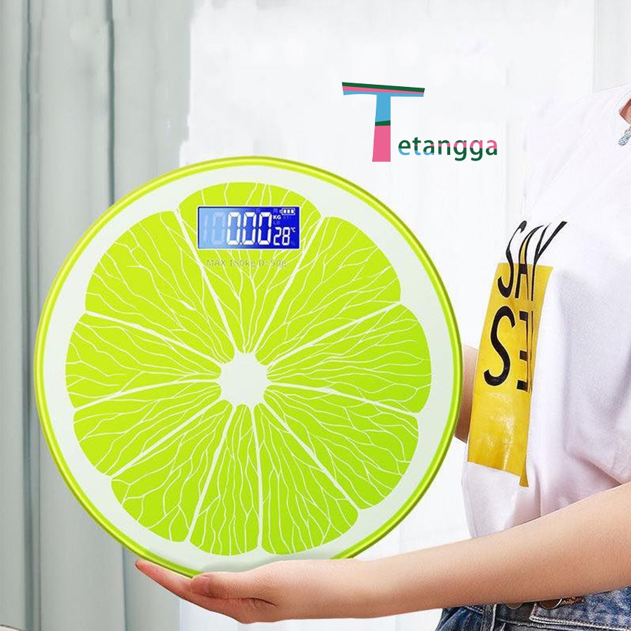 Timbangan Badan lucu/Timbangan Badan Digital Lucu Motif Buah Fruit Weight Scale Weight Loss Body Fat